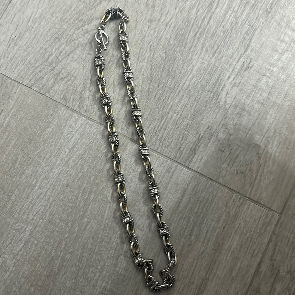 Necklace silver vintage timeless